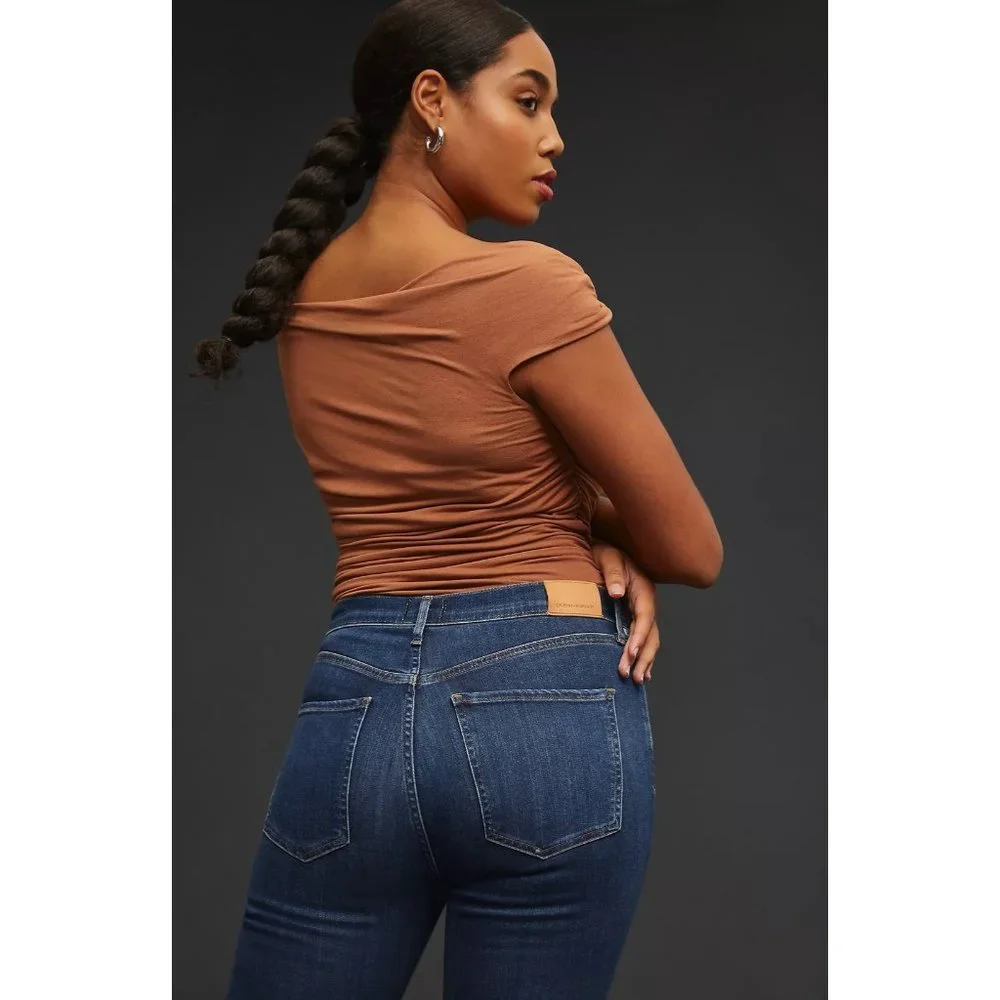 Citizens of Humanity Lilah High Rise Bootcut Blue Jeans Denim In Morella Size 25 - Picture 3 of 7